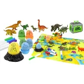 Lean Toys 13448 Kreatives Dinosaurier-Malset – Dinosaurier-Eier