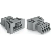 Wago 890-754 Snap-In-Stecker,4-polig,Kod. B,grau 890754 - 50 Stück