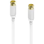 Hama SAT-Anschlusskabel, F-Stecker - F-Stecker, vergoldet, 3,0 m, 120 dB