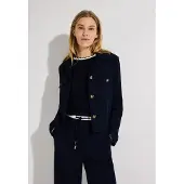 More & more kurze, kastige Blazerjacke in marine | Gr.: 40
