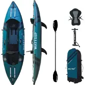 Wattsup COD 1 Personen Kajak SET aufblasbar Drop-Stich Kanu Boot Kayak Paddel