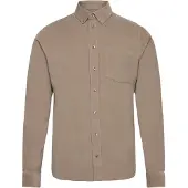 Casual Friday Langarmhemd "Langarmhemd CFAton", Herren, Gr. M, N-Gr, braun (roasted cashew), Obermaterial: 100% Baumwolle CO., normal, Hemden Langarmhemd