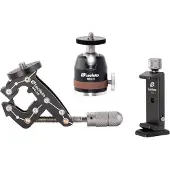 Leofoto Taschenklemme MC-30 + Kit mit Kugelkopf 19 + Smartphone