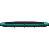 Berg Bodentrampolin Grand Favorit InGround 520 520x350 cm Stahlrahmen Grün