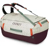 Osprey Transporter Duffel 65 Reisetasche MYSTERY WHITE/MOODY BURGUNDY