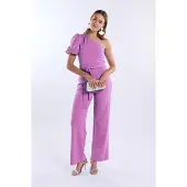Freebird Damen Jumpsuits F-jer-pes-crepe-26-1 - Lila - Größe XL
