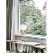 Nova Luce CHEMPO Tischleuchte E27 Grau 35x25cm 9050166