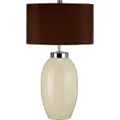 Elstead Lighting Elstead Victor Tischleuchte E27 58cm Creme Braun, UK
