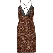 Hunkemoller Slipdress Leopard Gabrielle Schwarz
