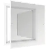 Windhager Insektenschutz Spannrahmen für Fenster PLUS FLAT weiß 100x120 cm