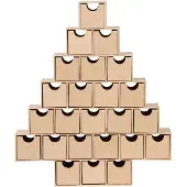 Décopatch Adventskalender 5x30x35cm Kartonbraun HD095C