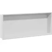 vidaXL Duschnische Weiß 75 x 30 x 9,5 cm Edelstahl