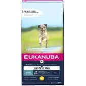 Eukanuba Grain Free Adult Small Medium Chicken 12 kg getreidefreies Futter für kleine und mittelgroße Hunderassen mit Huhn