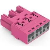 Wago 770-293/081-000 Stecker,3-polig,Kod. B,pink 770293081000 - 100 Stück