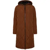 Oxmo OXStanca Damen Steppmantel Wintermantel Winterjacke gefüttert mit Kapuze Eingrifftaschen Regular fit