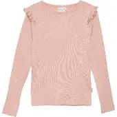 Minymo T-shirt LS Rib misty rose (524) 104