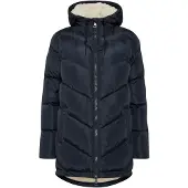 Oxmo OXNaara Damen Steppmantel Wintermantel Winterjacke gefüttert mit hochabschließendem Kragen
