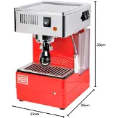 QuickMill Siebträgermaschine 0820 Stretta Rot