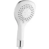 Aloni Bianco Handbrause Duschkopf Kunststoff Chrom Weiß 5 Strahlarten und Anti-Kalk-Düsen 1/2 Zoll