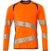 Mascot Herren Sweatshirt ACCELERATE SAFE Hi-vis Orange / Dunkelpetroleum XL - 19084-781-1444-XL - Hi-vis Orange / Dunkelpetroleum