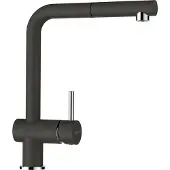Schock Küchenarmatur "EPOS SB", grau (asphalt), B:21,5cm H:31cm Ø:5cm, Messing, Armaturen, Küchenarmatur, ausziehbarer Auslauf, Rückflussverhinderer, Schwenkbereich 180