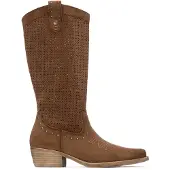 Refresh für Damen. 17529202-CAMEL Stiefel 175292 braun (36), 3 bis 5 cm, Reißverschluss, Lässig