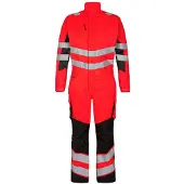 F-engel Warnschutz Overall "4545-319" Safety Kl. 3 - S - rot/schwarz