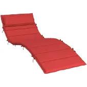 Syfax Sonnenliegen-Auflage Rot 180x60x4 cm Oxford-Gewebe