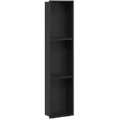 vidaXL Duschnische Schwarz 90 x 20 x 9,5 cm Edelstahl