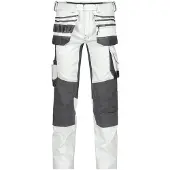 Dassy Flux Painters Stretch-Malerhose mit Holstertaschen | Art.-Nr. 201023 weiß/anthrazitgrau 66 STANDARD