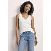 Street One Ripptanktop "Style Gania" Sommer-Top mit Herzausschnitt