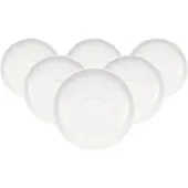 Villeroy & Boch Untertasse "Mokka-/Espressountertassen Anmut ø 12 cm 6er Set weiß" Spülmaschinenfest, Mikrowellensicher