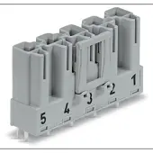 Wago 770-815 Stecker für Leiterplatten,gerade,5-polig,schwarz 770815 - 50 Stück