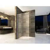 Aloni Walk In Dusche Begehbare Duschwand Glas Duschabtrennung Duschtrennwand Glaswand mit NANO-Beschichtung (BxH) 900 x 2000 mm