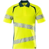 Mascot Herren Polo-Shirt ACCELERATE SAFE Hi-vis Gelb / Dunkelpetroleum M - 19083-771-1744-M - Hi-vis Gelb / Dunkelpetroleum
