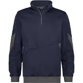 Dassy Hyrax Next Sweatshirt mit Reißverschluss nachtblau/anthrazitgrau 2XL