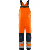 Fristads High Vis Latzhose Kl. 2 1001 TH Grösse C64 Warnschutz-Orange/Marine