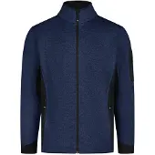 FHB Christoph Strick-Fleece-Jacke - Marine-Schwarz 102 3XL
