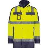 Dassy Warnschutz Parka Limasol - neongelb/dunkelblau - XL