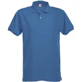 Clique Premium Stretch Polohemd für Herren und Damen, vorgeschrumpft, mit Perlmuttknöpfen