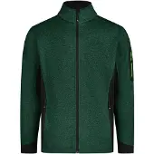 FHB Christoph Strick-Fleece-Jacke - Grün-Schwarz 102 5XL