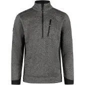 FHB Patrick Strick-Fleece-Troyer - Anthrazit-Schwarz 102 3XL