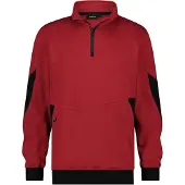 Dassy Hyrax Next Sweatshirt mit Reißverschluss rot/schwarz XS