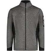 FHB Christoph Strick-Fleece-Jacke - Anthrazit-Schwarz 102 XL
