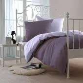 BETTWARENSHOP Uni Wendebettwäsche lavendel-malve Kissenbezug einzeln 40x60 cm - lila