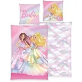 Herding Barbie Kinderbettwäsche 70x90cm, 140x200cm - rosa - 70x90/140x200cm