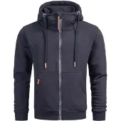 Alessandro Salvarini Herren Sweatjacke AS292 mit Kapuze & Reißverschluss