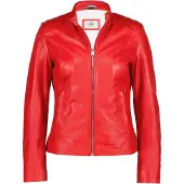 Donders 1860 Kaia Lederjacke - Kirschtomate