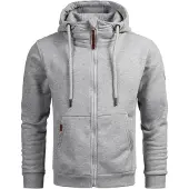 Alessandro Salvarini Herren Sweatjacke AS292 mit Kapuze & Reißverschluss