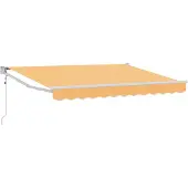 vidaXL Ausziehbare Markise Sand 3,5 x 2 m Polyester und Metall